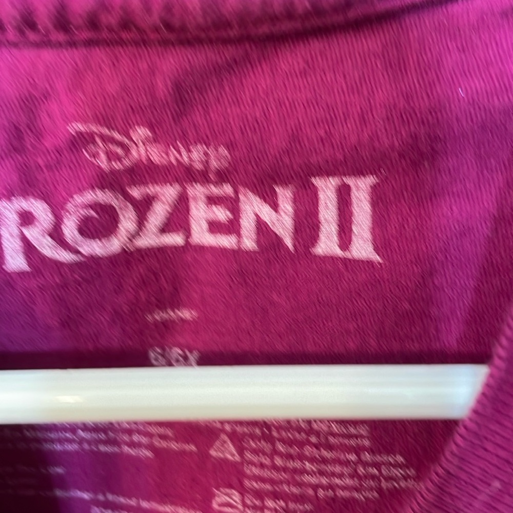 DISNEY FROZEN 2 UGC Girls Size 6 Olaf the snowman character t shirt Short Sleeve - Picture 4 of 9
